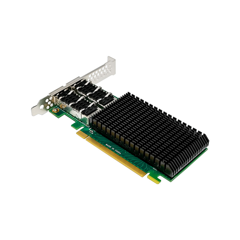 بطاقة تحكم PCIe4.0 X16 ثنائية  - مراجعة 100Gbe Qsfp28 Network Card وسعره